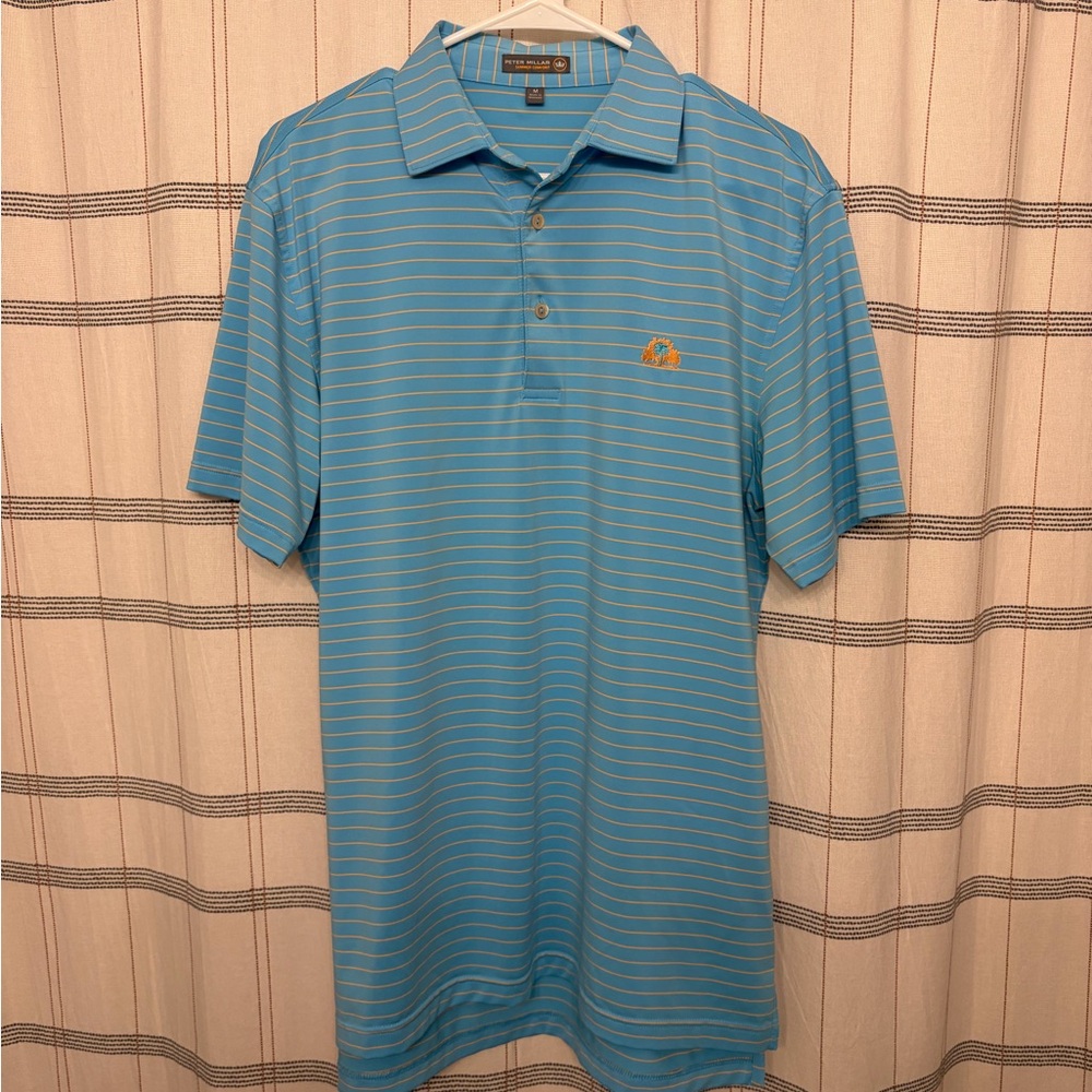 Peter Millar Palmetto Bluff Blue Striped Polo